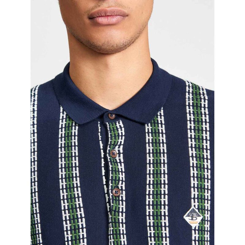 Ben Sherman Jacquard Candy Stripe Polo image number 2